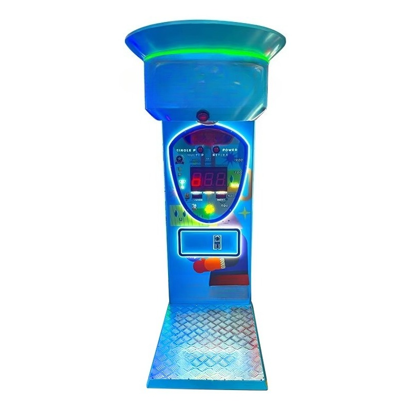 Arcade Ticket Machine - カスタマイズ可能な子供用ボクシングアーケードゲーム機、LEDライト付きソフトパンチングバッグ、家族向け遊園地向けチケット交換機能付き