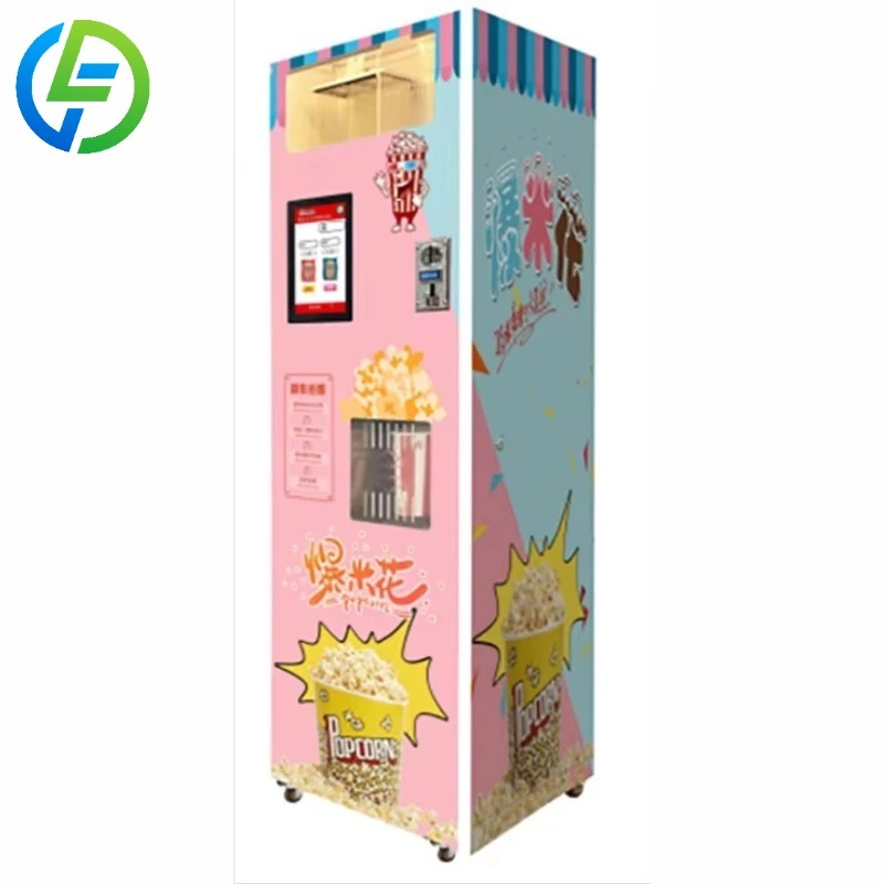 Popcorn Vending Machine - 映画館ショッピングモール映画館向けカスタマイズ小型企業用ポータブルミックススマートポップコーン自動販売機