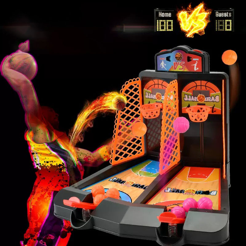 Basketball Arcade Game - ミニバスケットボール楽しいカーニバルクラシックアーケードフィンガーエジェクトデスクトップバスケットボール抗ストレス斬新なおもちゃパーティーゲーム