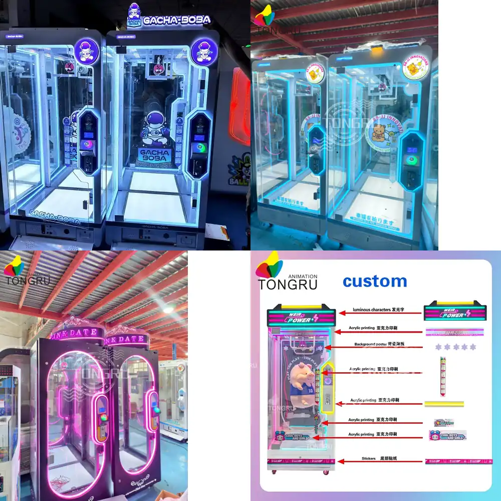 大型おもちゃクレーンゲーム機、ロープカットはさみゲーム機、屋 - Arcade Toy Vending Machine のレビューと価格